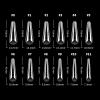 LIONVISON Poly Gel Nail Forms: 120Pcs Coffin Shape Nail Forms for Builder Gel Reusable - 12 Sizes Extension Acrylic Nail Molds Sets - False Nail Tips for Manicure Nail Art Design Salon DIY -StilettoB view 2