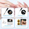 LIONVISON Poly Gel Nail Forms: 120Pcs Coffin Shape Nail Forms for Builder Gel Reusable - 12 Sizes Extension Acrylic Nail Molds Sets - False Nail Tips for Manicure Nail Art Design Salon DIY -StilettoB view 4