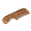 Jojomis Sandal Wood Wooden Hair Comb with Nice Carved Handle Anti Static Massage Natural Brush Regular Teeth Handmade for Women Men Kids view 1