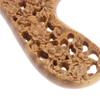 Jojomis Sandal Wood Wooden Hair Comb with Nice Carved Handle Anti Static Massage Natural Brush Regular Teeth Handmade for Women Men Kids view 2