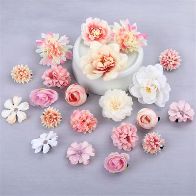 21 Pieces Flower Hair Clip Boho Flowers Hair Pins Barrettes Brooch for Women Girls Bridal Wedding Beach Party hanfu accessories