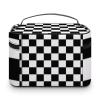 Makeup Bag, I Bleed Racing Check Black White Checkered Custom Travel Cosmetic Bag Makeup Organizer Case Large Capacity Portable Zipper Toiletry Bag Travel Organizer Accessories view 3