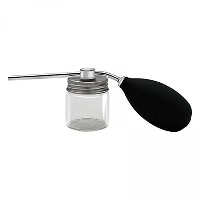 Jojomis Pack of 2 Aluminum Caps Talc Powder Blower Puffer Barbers Talcum Dispenser Bottle