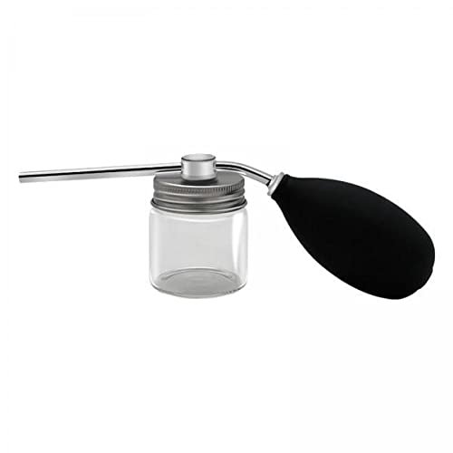 Jojomis Pack of 2 Aluminum Caps Talc Powder Blower Puffer Barbers Talcum Dispenser Bottle