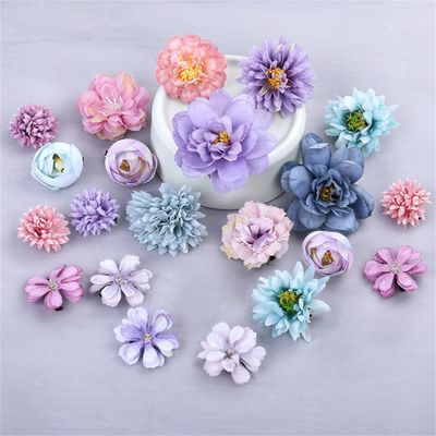 21 Pieces Flower Hair Clip Boho Flowers Hair Pins Barrettes Brooch for Women Girls Bridal Wedding Beach Party hanfu accessories