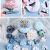 21 Pieces Flower Hair Clip Boho Flowers Hair Pins Barrettes Brooch for Women Girls Bridal Wedding Beach Party hanfu accessories view 3