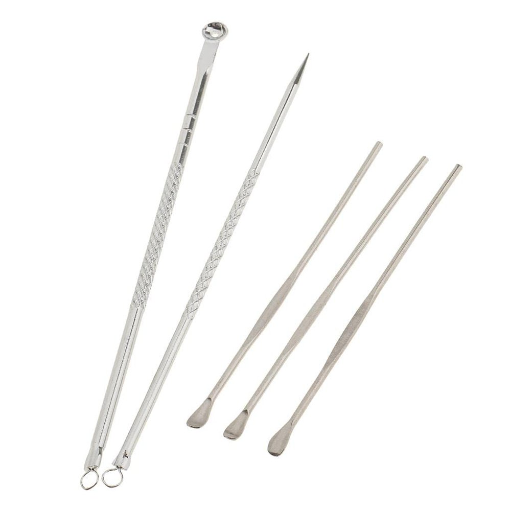 Jojomis 5pcs Blackhead Pimple Blemish Extractor Remover