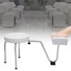LiFuJunDong Modern Style Salon Spa PedicureStool, Foot Rest Stool Chair Height Length Adjustable, Lightweight Portable Nail Pedicure Stool for Beauty Salon Studio (White) view 4