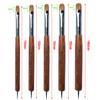 PCAORLEORS Acrylic Nail Brush with 100% Pure Mink Hair and Wooden Handle, Professional Gel French Brush for Acrylic Applying #8,10,12,14,16 (#14) view 2