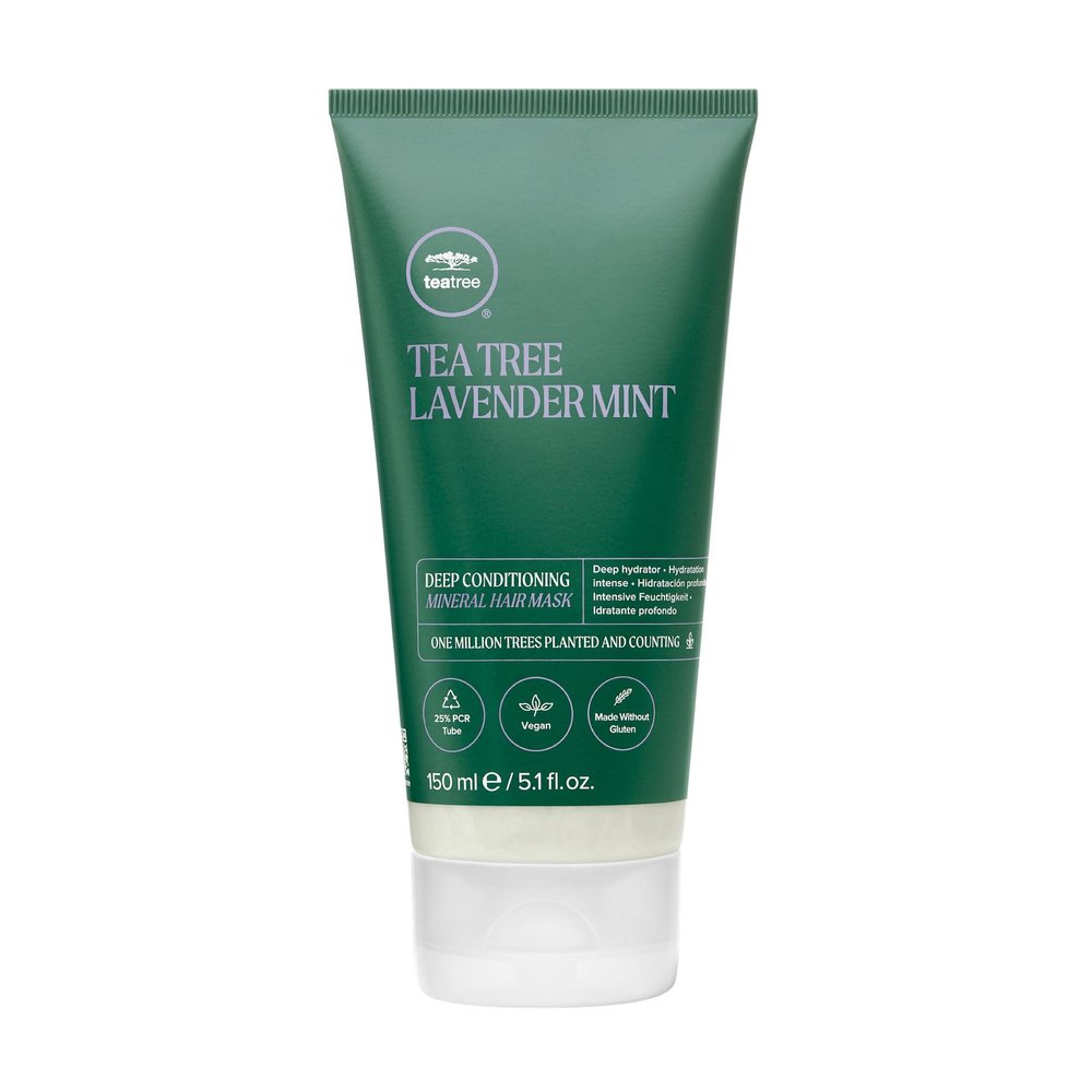 Tea Tree Lavender Mint Deep Conditioning Mineral Hair Mask, Hydrates + Strengthens, For Coarse + Dry Hair, 5.1 fl. oz.