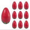 30g Strawberry shape Jar Fruit Shaped Empty Cosmetic Jars Portable Lotion Bottles Plastic Pot Refillable Cream Container Travel Makeup Sample Supplies for Eye Shadow Cream Balms Lip Gloss 10 Pack view 1