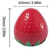 30g Strawberry shape Jar Fruit Shaped Empty Cosmetic Jars Portable Lotion Bottles Plastic Pot Refillable Cream Container Travel Makeup Sample Supplies for Eye Shadow Cream Balms Lip Gloss 10 Pack view 2