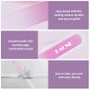 EAONE Crystal Glass Nail File with Case 3 Pack, Double-Sided Etched Fingernail Files for Natural Nails Professional Footnail Care Tool, Stocking Stuffers for Women Girls Gifts view 3