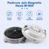 freecat BF-004 Pipeless Magnetic Jet Head Motor(4 Pin),Universal Fit for LURACO Jet Motor Pedicure SPA Tubs Chair Part Magnetic Head,Includes Propeller and Cap,2-Pack-Gray view 4