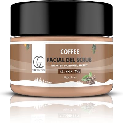 GLOWCOSMETICS Coffee With Aloevera,Walnut Beads Gel Scrub- Romoves The Dirt Impurities
