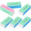 MAGICLULU 10pcs Sponge Nail Buffer Sandpaper Sponge Nail Files Multi-Function Polishing Block for Natural and False Nails Easy Step Shine Guide view 1