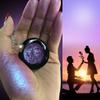 Afflano Minerals Eyeshadow Metallic Eyemazing Effect, Intense Color Shifting Multichrome Sparkling Eye shadow Glitter, Highly Pigmented Electric Purple Duo Chrome Chameleon Eyeshadow view 4