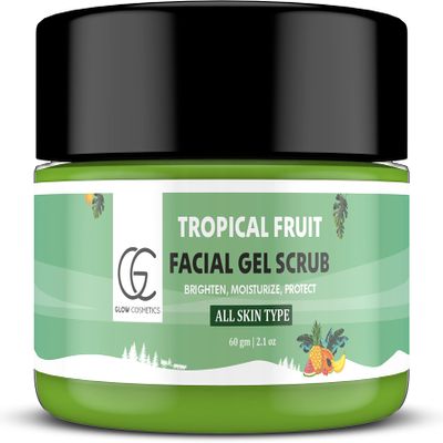 GLOWCOSMETICS Tropical Fruit Gel Scrub-Reduce Dark Spots And Smooth Skin