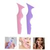 PLAFOPE Ergonomic Makeup Tools Silicone Eyeliner Stencil Lipstick Applicator and Mascara Drawing Aid view 3