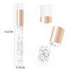 8 pcs Glitter Crystal Lash Extension Cleanser Shampoo Brushes, Peel Off Blackhead Brush Remover Tool,Nose Pore Deep Cleaning Brush For Eyelash Extensions (white) view 2