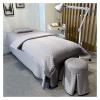 MIPOPS 4-Piece Cotton Massage Table Sheet Set, Solid Color Luxury Living Room Beauty Bed Cover Beauty Bedspreads Solid Color Salon Spa Massage Bed Cover(Gray,190x80cm(75x31inch)) view 1