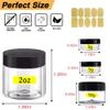 2 oz Plastic Containers with Lids & 8oz Plastic Jars with Lids + 3/5/10/20 Gram 24pcs Sample Containers view 3
