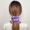 12 Pcs Satin Silk Hair Scrunchies Soft Hair Ties Fashion Hair Bands Hair Bow Ropes Hair Elastic Bracelet Ponytail Holders Hair Accessories for Women and Girls (4.5 Inch, Purple) view 2