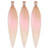 Rosegold Pink to Blonde Braiding Hair Pre Stretched Box Braids Hair Extension 26 Inch Ombre Fake Hair for Braiding view 1