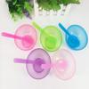 6 Pieces Plastic Facial Mask Mixing Bowl With Stirring Spatula Facemask Bowl Mud Mask Mixing Bowl DIY Skin Care Mixing Tool Kit for Lady Women Home Beauty Salon Use, Transparent Color Series view 2