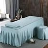 MIPOPS 4-Piece Microfiber Massage Table Sheet Set, Premium Facial Bed Cover, Massage Table Skirt Salon Bed Cover Breathable for Body Fumigation Physiotherapy Massage(I,190x70cm(75x28inch)) view 2