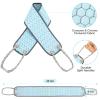 dodiff Exfoliating Back Scrubber for Shower, 38 Inches Back Washer with Handles, Exfoliating Washcloth Body Exfoliator Bath Tool to Scrub Your Body Deeply for Men & Women Exfoliation (Blue) view 4
