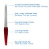 Metal Nail File (6 Pcs), Nail Files for Natural Nails Made of Stainless Steel, Sword Fingernail Files with Sharp Pointed Tip Non Slip Handle, Diamond Finger Nail Filers for Women Sapphire Grit view 3