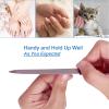 Metal Nail File (6 Pcs), Nail Files for Natural Nails Made of Stainless Steel, Sword Fingernail Files with Sharp Pointed Tip Non Slip Handle, Diamond Finger Nail Filers for Women Sapphire Grit view 4