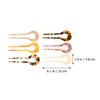 Uonlytech 6pcs Cellulose Acetate Sheet Hairpin French Hair Pin Cellulose Acetate Hair Clip French Pin U Shape Hair Stick Hair Clips Chinese Hair Stick Women's European Fashion Hair Fork view 2