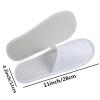 ASkinds 24 Pairs Spa Slippers, Disposable Slippers Unisex Disposable House Slippers for Hotel Home Guest Massage, White Closed Toe view 4