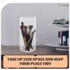FRCOLOR Acrylic Makeup Brush Storage Box and Pen Holder Transparent Desk Organizer for Office Supplies and Cosmetics and Easy to Clean Multi-functional for Home and Bathroom view 4