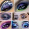Afflano Holographic Eyeshadow Glitter, Color Change Multichrome Eyeshadow Silver Blue Shimmer Metallic Eye Makeup, Sparkling Pigment Chameleon Duo Chrome Eye shadow for Blue Eye Makeup view 3