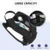 ATRIPACK Toiletry Bag for Men, Tactical Travel Bag with Dry Wet SeparateWater-Resistant Hanging Dopp Kit for Women with Large Capacity, Shaving Bag for Travel,Sports Shower(Black) view 3