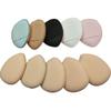 10 Pack Finger Powder Puff with Finger Holder Strap, Mini Fingertip Makeup Sponge Pad for Liquid Foundation, Cream, Concealer, Eye Shadow, Wet Dry Beauty Makeup Tools (5 Color) view 2