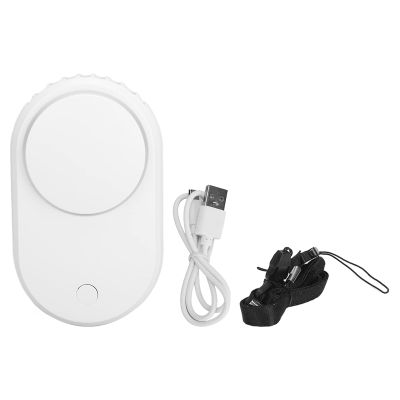 Natudeco Handheld Lash Fan Portable Eyelash Glue Dryer Bladeless Mini Rechargeable Eyelash Air Fan with 3 Adjustable Speed for Eyelash Extension Beauty Salon(White)