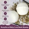 Purple Canyon Bath to Bed Natural Bath Bombs | Relaxing Sleep Support with Magnesium | Chamomile and Vanilla Scented Handmade Bath Bombs Set view 2