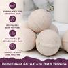 Purple Canyon Glowing Goat Natural Bath Bombs | Skin Moisturizing Goat Milk with Pink Calamine Clay for Sensitive Skin | Fragrance Free Handmade Bath Bombs for Skin Care view 2