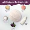 Purple Canyon Glowing Goat Natural Bath Bombs | Skin Moisturizing Goat Milk with Pink Calamine Clay for Sensitive Skin | Fragrance Free Handmade Bath Bombs for Skin Care view 4