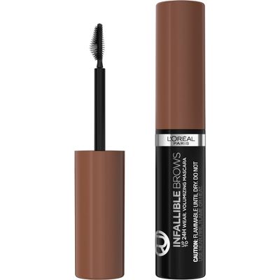 L'Oreal Paris Infallible Volumizing 24H Wear Brow Mascara, Long Lasting Eyebrow Makeup for 2X Fuller Eyebrows, 6R Auburn, 0.13 Fl Oz