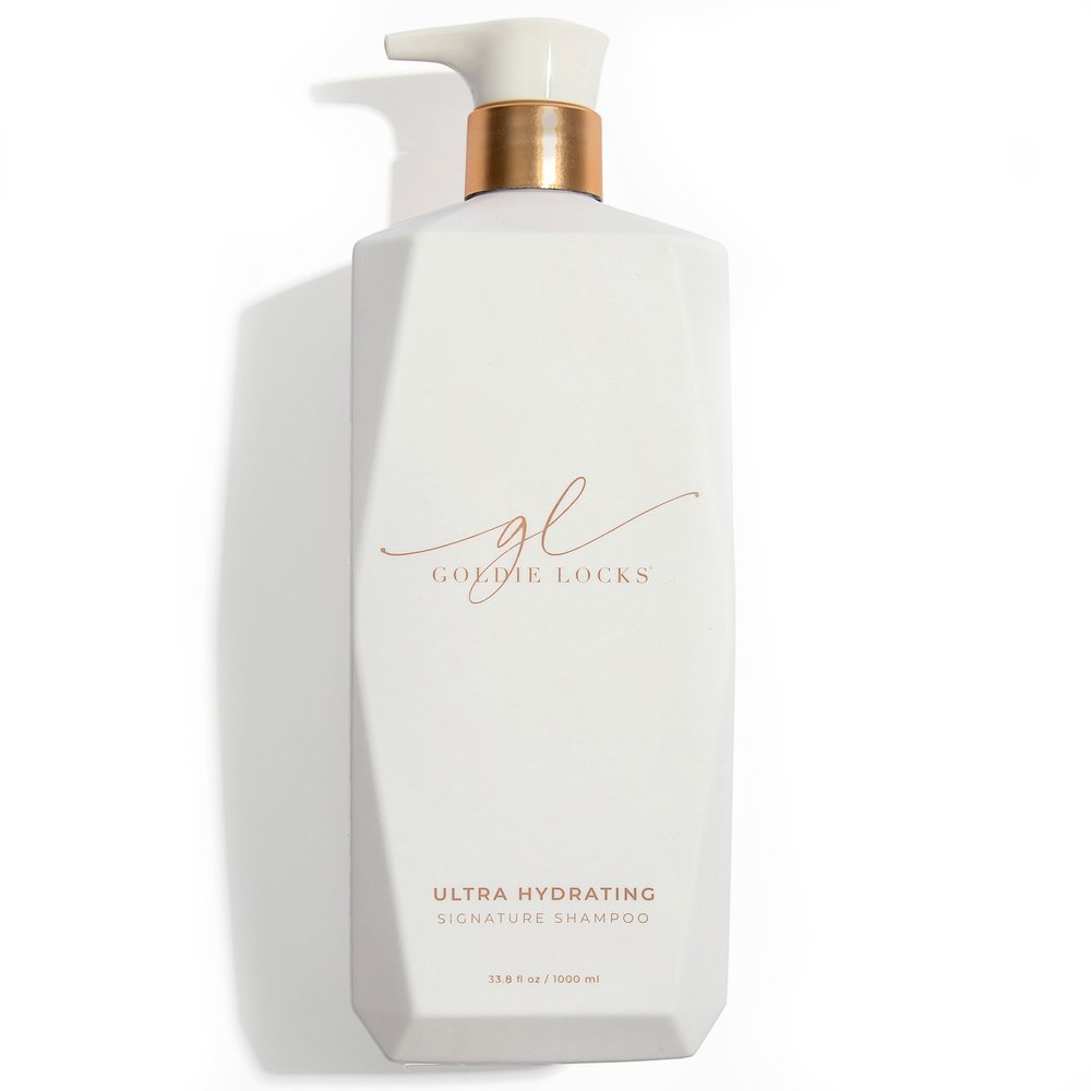 Goldie Locks Ultra Hydrating Shampoo - Sulfate-Free Moisturizing Formula - Maintains Texture and Shine - Safe for Extensions and Color-Treated Hair - Protein-Free - 33.8 fl oz