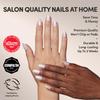 Glamnetic Press On Nails - Short Round, Glossy Fake Nails 30 Pc Full Kit view 2