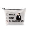 G2TUP A D inspired Gift Dating A D Makeup Bag A D Fan Cosmetic Bag A Merch Zipper Travel Bag (Dating A White Bag) view 1