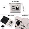 G2TUP A D inspired Gift Dating A D Makeup Bag A D Fan Cosmetic Bag A Merch Zipper Travel Bag (Dating A White Bag) view 3