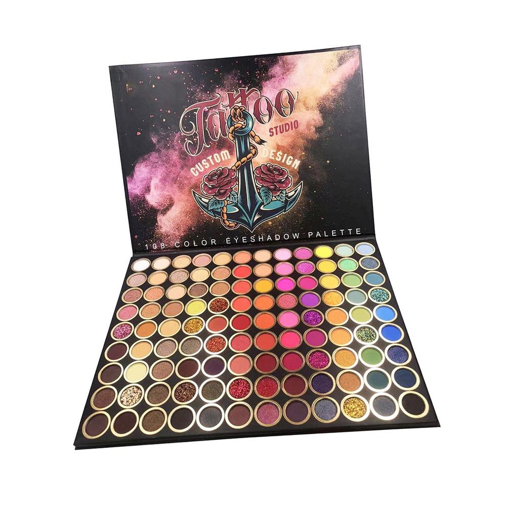 Menolana 108 Colors Eyeshadow Palette Smooth Delicate Glitter for Wedding