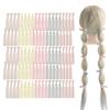 MEEDEE Ombre Pink Hair Ties for Women - 100 Pack Soft No-Crease No-Damage Ribbon Knotted Ponytail Ties, Ouchless for Yoga & Elastic Bracelets view 1